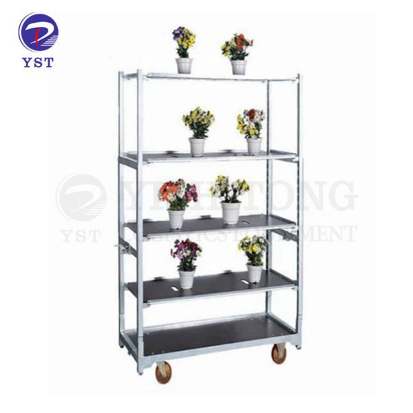 Chariot de fleurs de serre