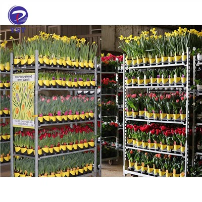 Chariots métalliques roulants pour transport d'usines